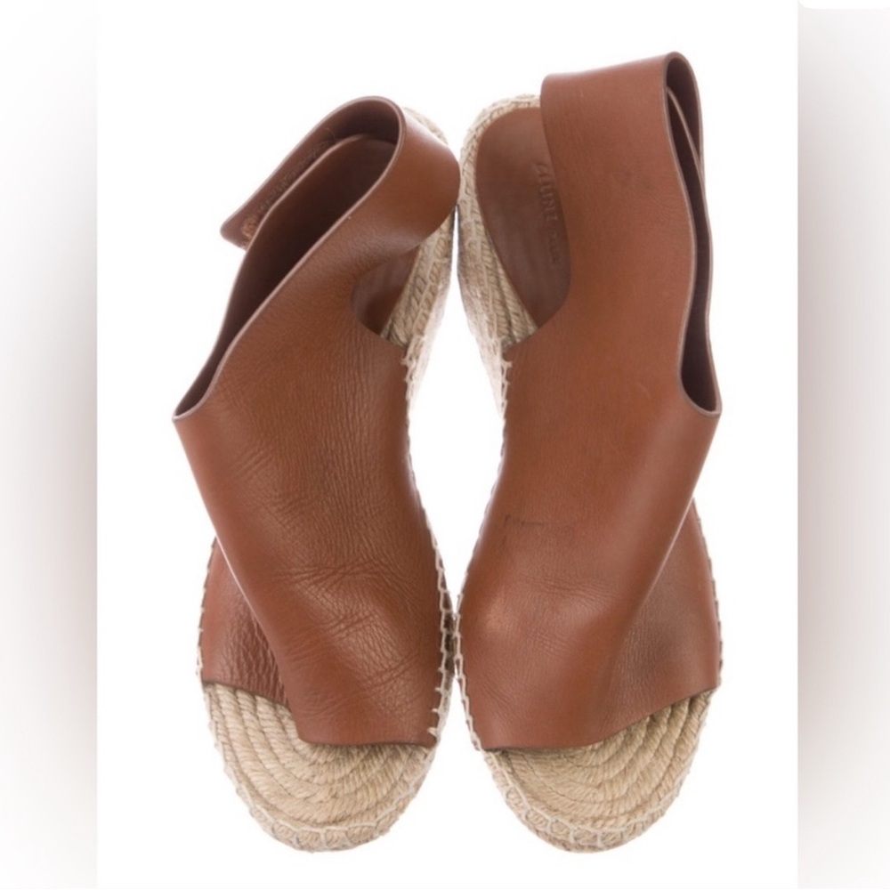 Celine Leather Espadrilles by Phoebe Philo Sz.‎ 9 Brown lthr - Picture 3 of 5